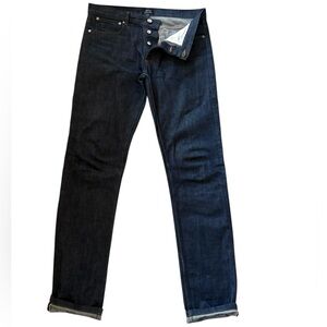 A.P.C. Men Petit Standard Jeans Droit Etroit Dark Blue Size 31